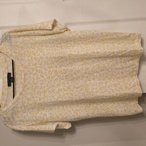 Sanctuary Yellow Animal Print Top